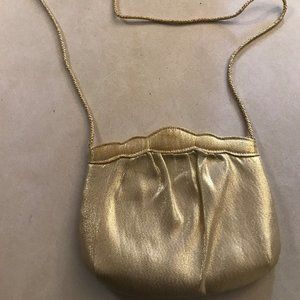 Gold evening cocktail bag